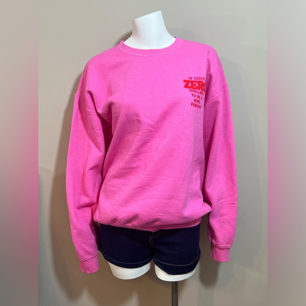 NWOT Pink Graphic Sweatshirt